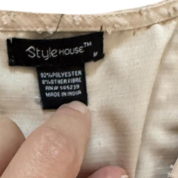 StyleHouse Cream Dress with Ruffles - Picture 3 of 5